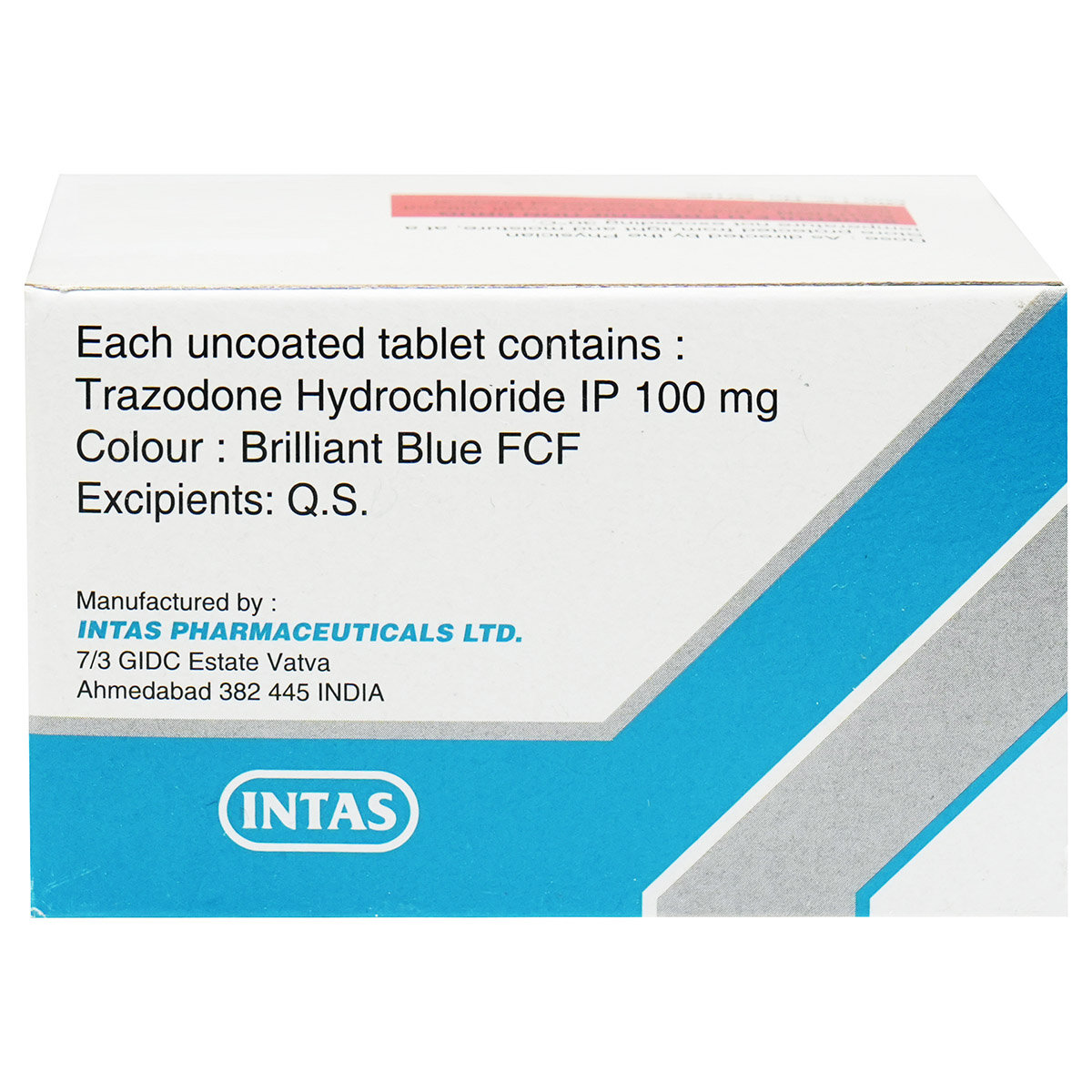 Trazonil-100 Tablet 15's, Pack of 15 TabletS Trazonil-100 Tablet 15's, Pack of 15 TabletS