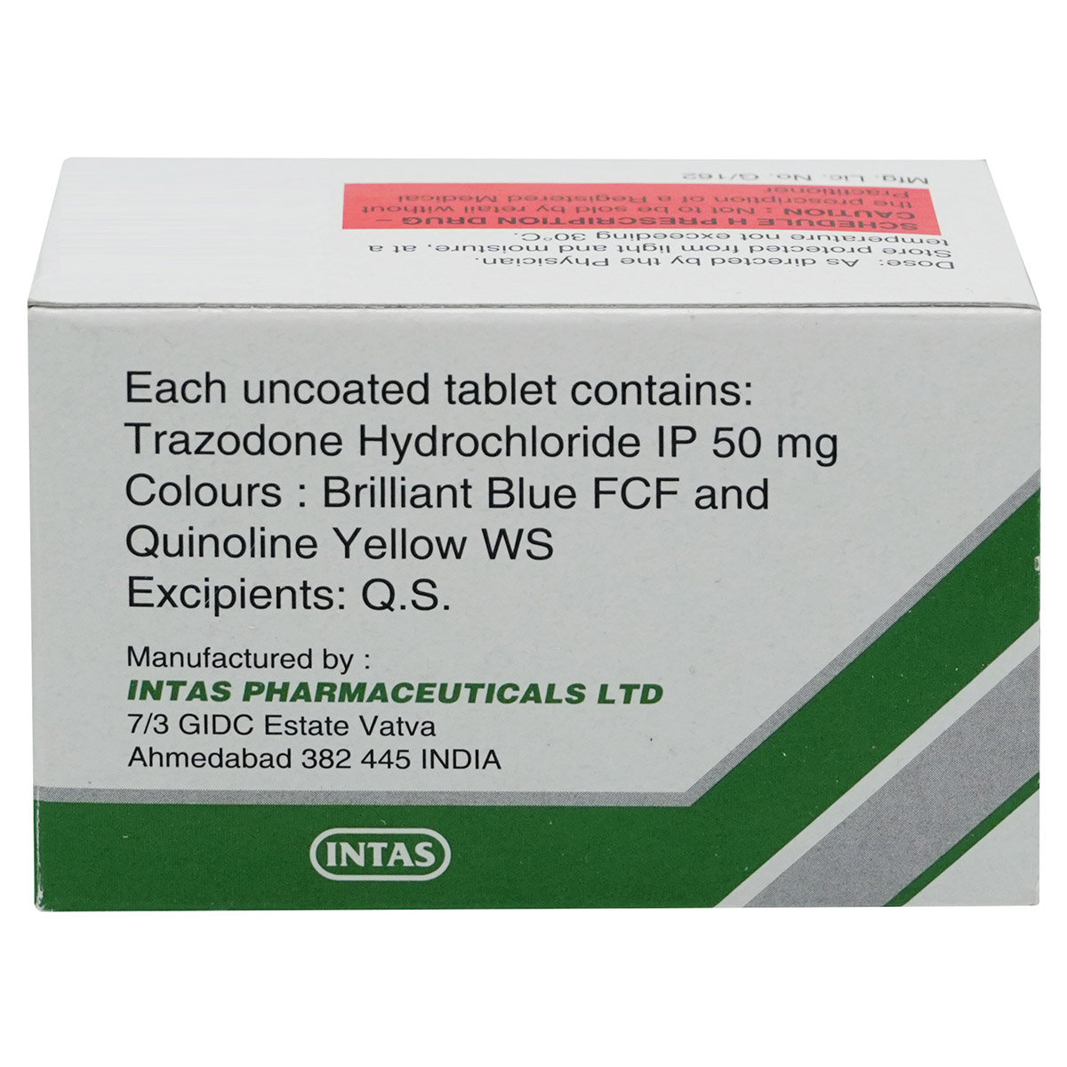 Trazonil-50 mg Tablet 15's, Pack of 15 TabletS Trazonil-50 mg Tablet 15's, Pack of 15 TabletS