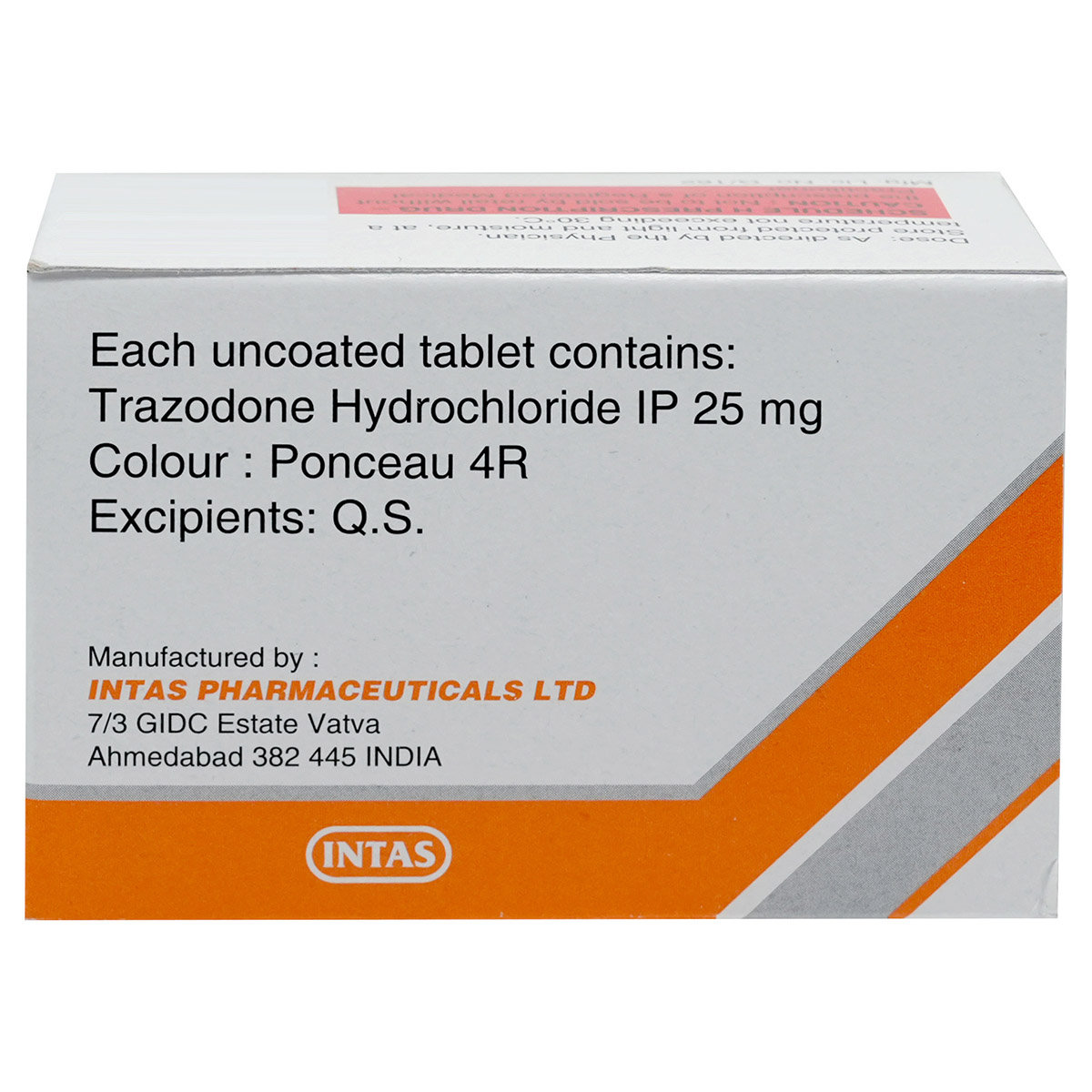 Trazonil-25 Tablet 15's, Pack of 15 TabletS Trazonil-25 Tablet 15's, Pack of 15 TabletS