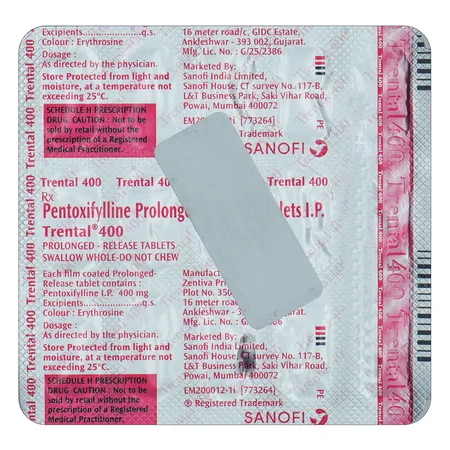 Trental 400 Tablet 15's