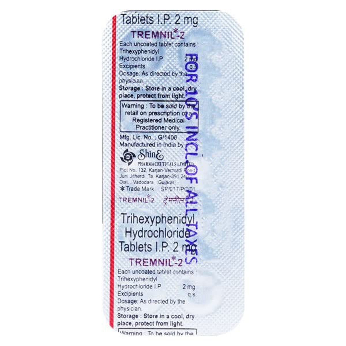 Buy TREMNIL 2MG TABLET Online