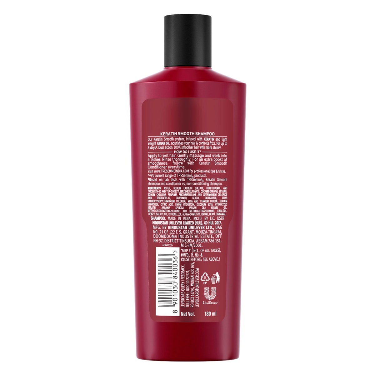 Tresemme Keratin Smooth Shampoo, 180 ml, Pack of 1 Tresemme Keratin Smooth Shampoo, 180 ml, Pack of 1