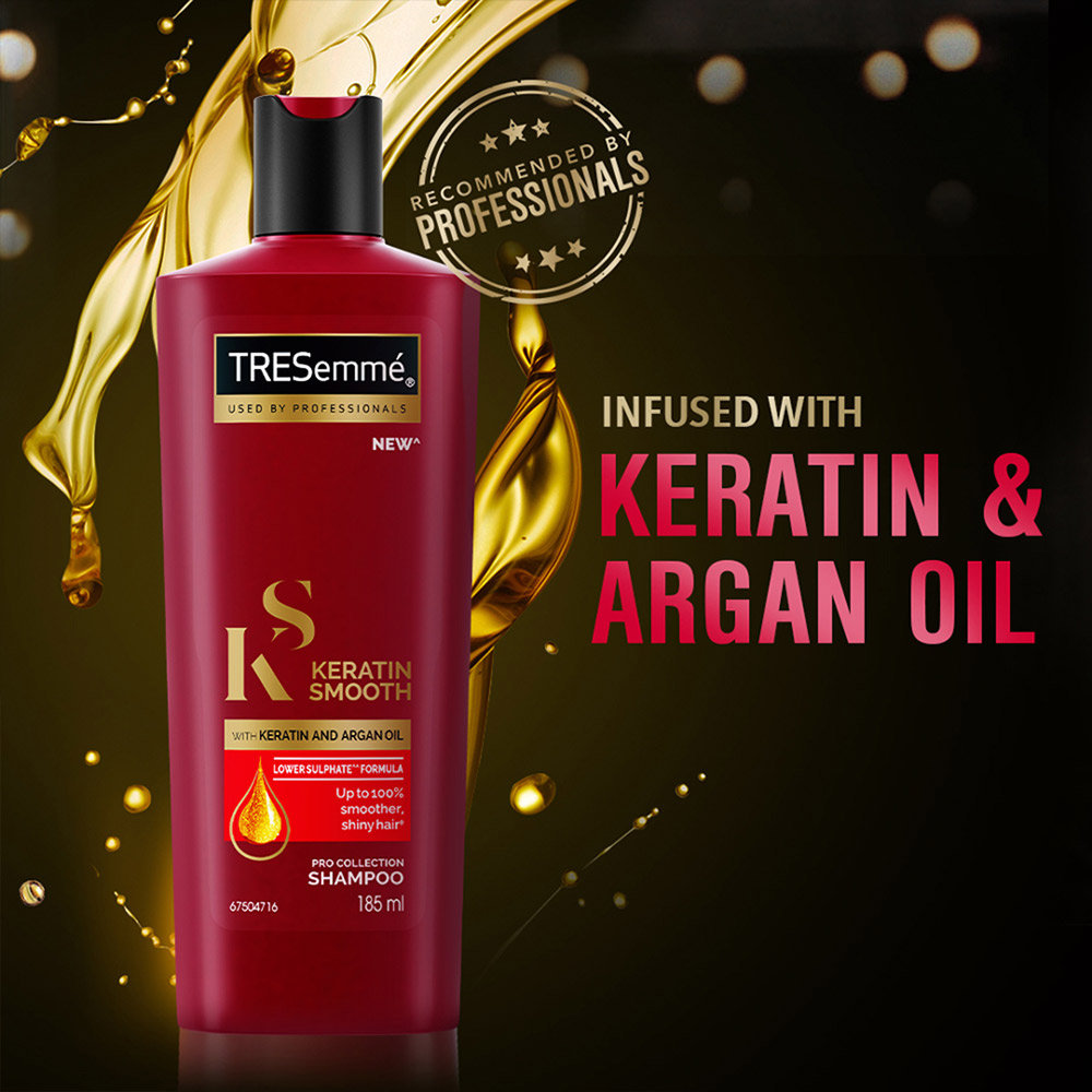 Tresemme Keratin Smooth Shampoo With Argan Oil, 80 ml, Pack of 1 Tresemme Keratin Smooth Shampoo With Argan Oil, 80 ml, Pack of 1