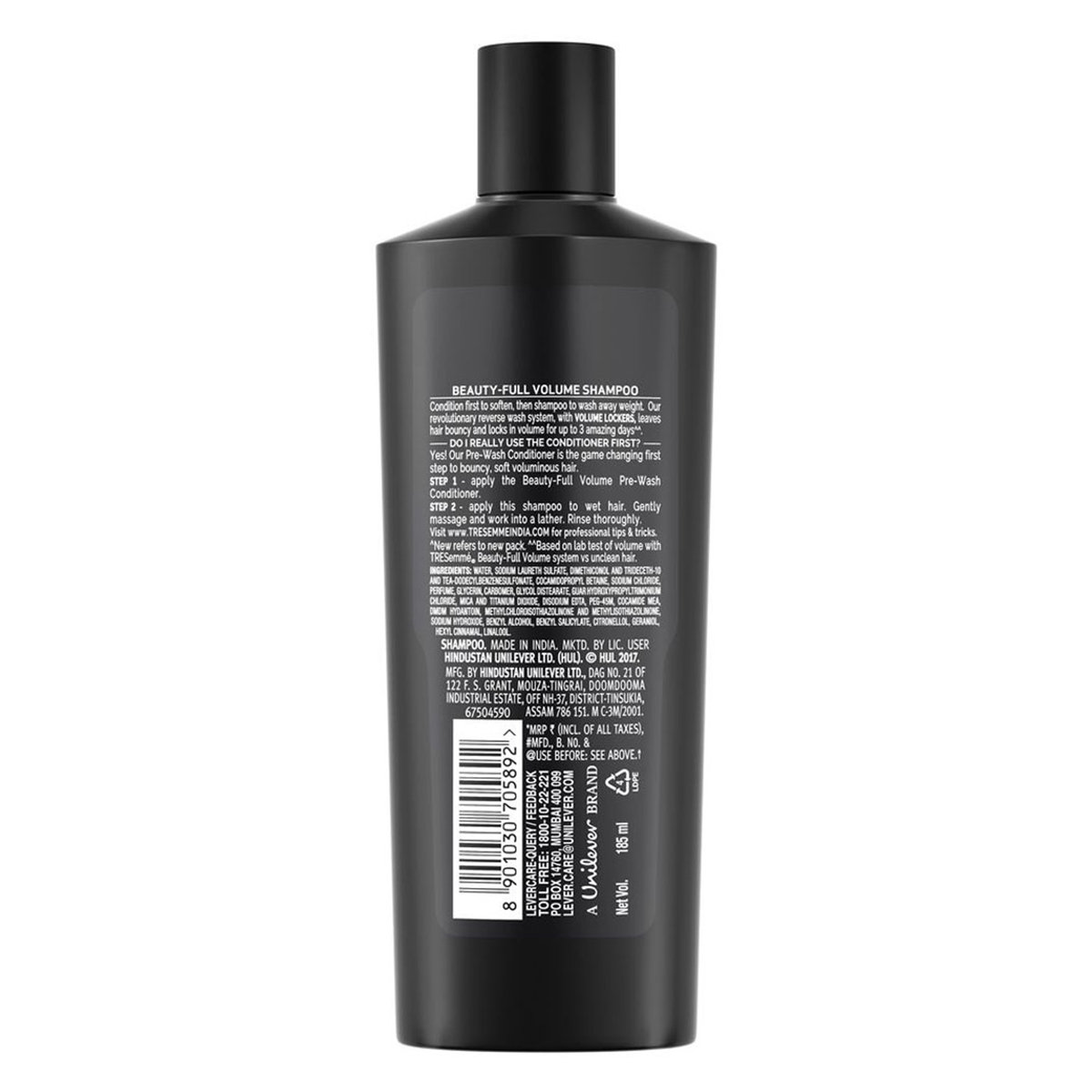 Tresemme Beauty-Full Volume Shampoo, 185 ml, Pack of 1 Tresemme Beauty-Full Volume Shampoo, 185 ml, Pack of 1