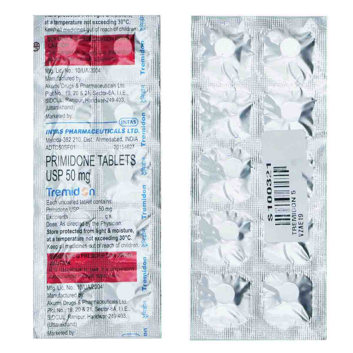 Tremidon 50Mg Tablet 10'S, Pack of 10 TabletS Tremidon 50Mg Tablet 10'S, Pack of 10 TabletS