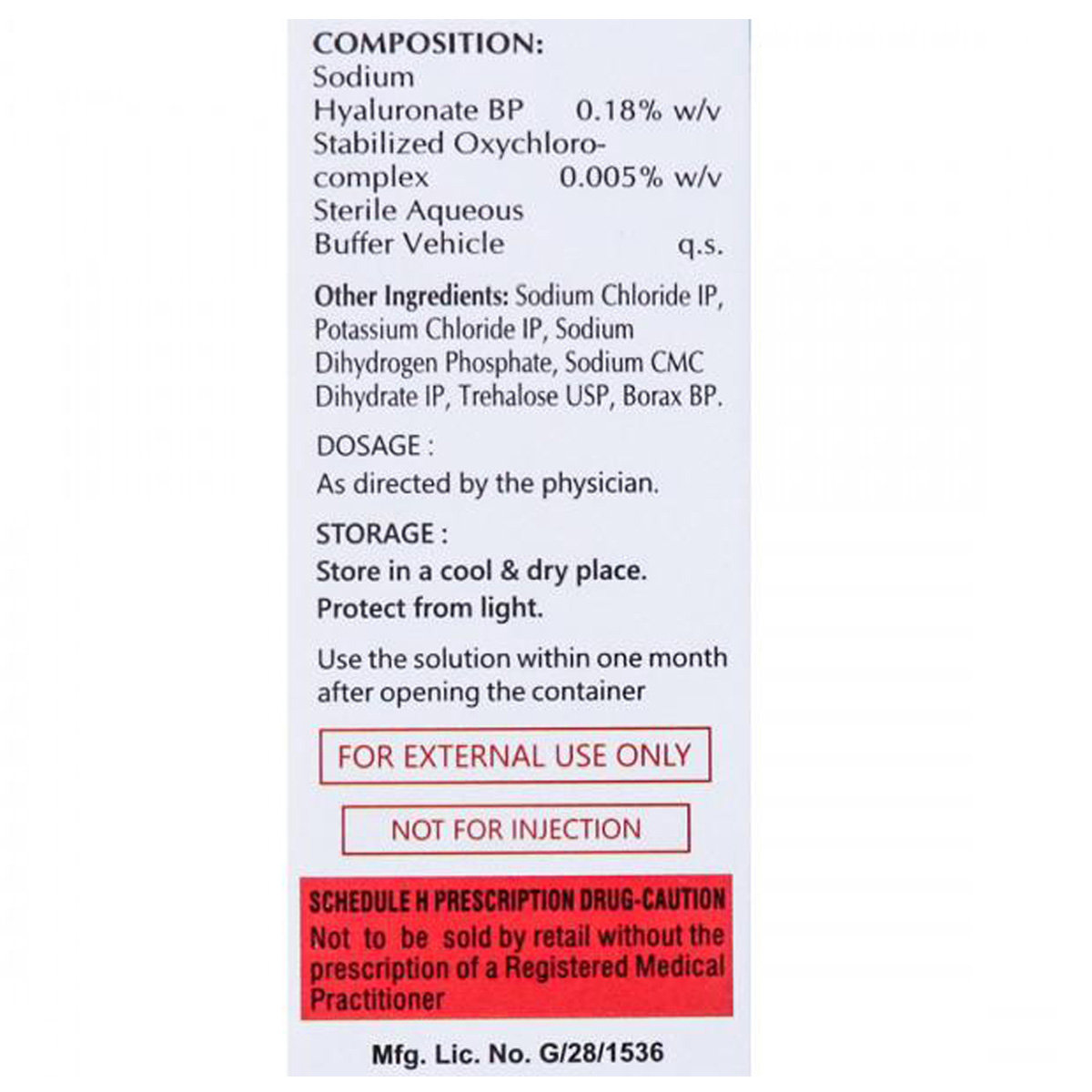 Trehasoft 0.18% Eye Drop 10 ml, Pack of 1 EYE DROPS Trehasoft 0.18% Eye Drop 10 ml, Pack of 1 EYE DROPS