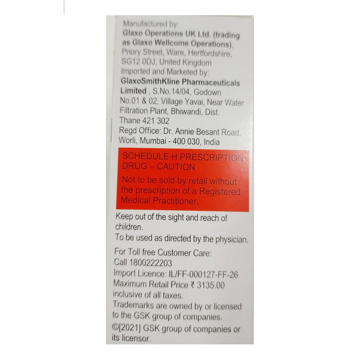 Trelegy Ellipta 100mcg/62.5mcg/25mcg Powder For Inhalation 30 mdi, Pack of 1 INHALER Trelegy Ellipta 100mcg/62.5mcg/25mcg Powder For Inhalation 30 mdi, Pack of 1 INHALER