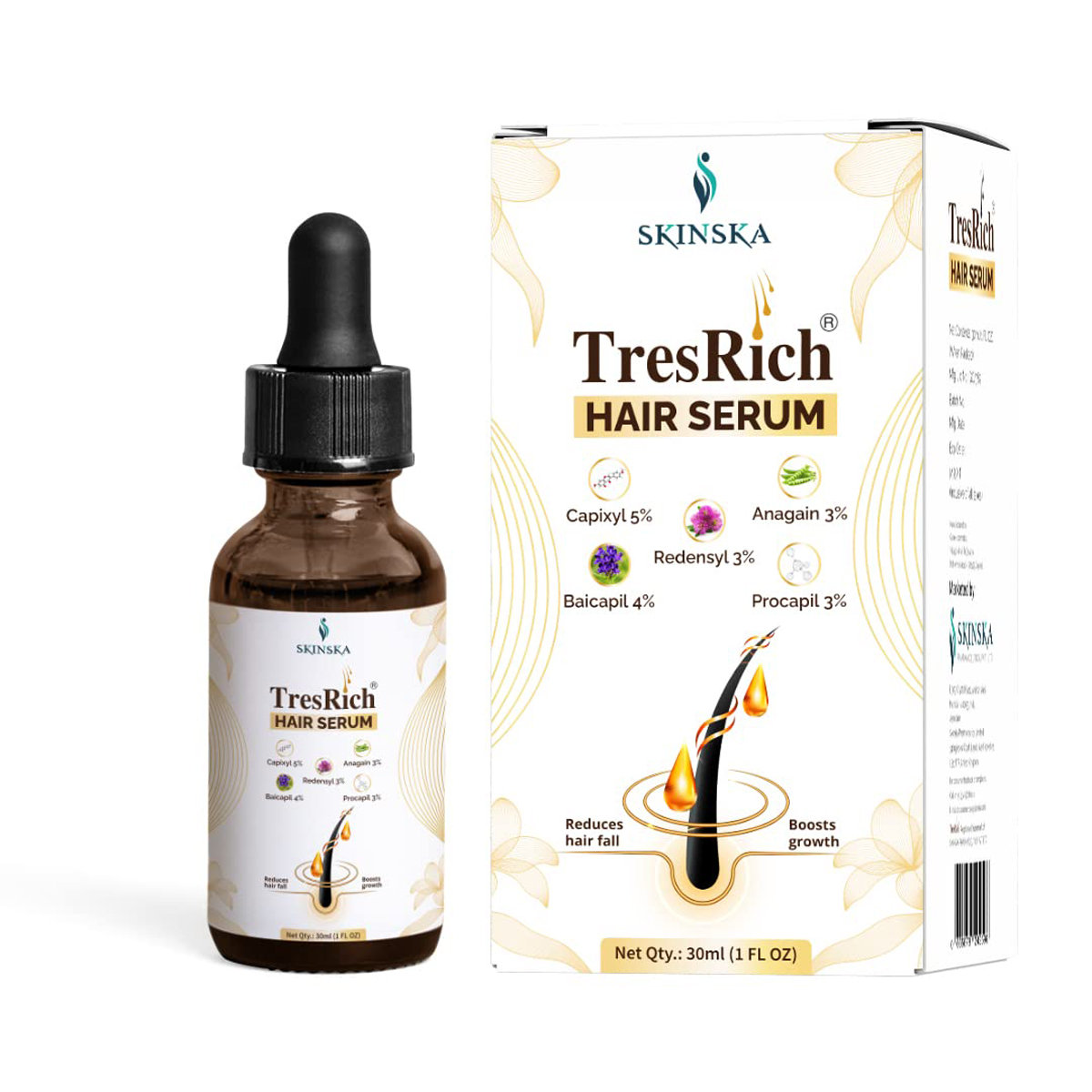 Tresrich Hair Serum 30 ml, Pack of 1 Tresrich Hair Serum 30 ml, Pack of 1