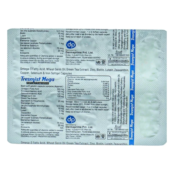 Tresmist Mega Softgel Capsule 10's