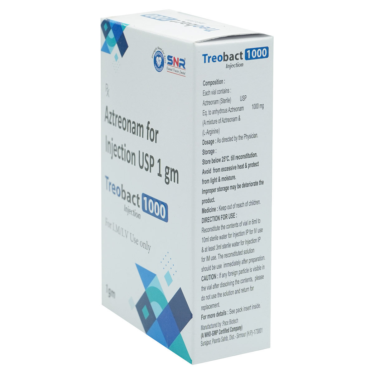 Treobact 1000 Injection 1's, Pack of 1 Injection Treobact 1000 Injection 1's, Pack of 1 Injection