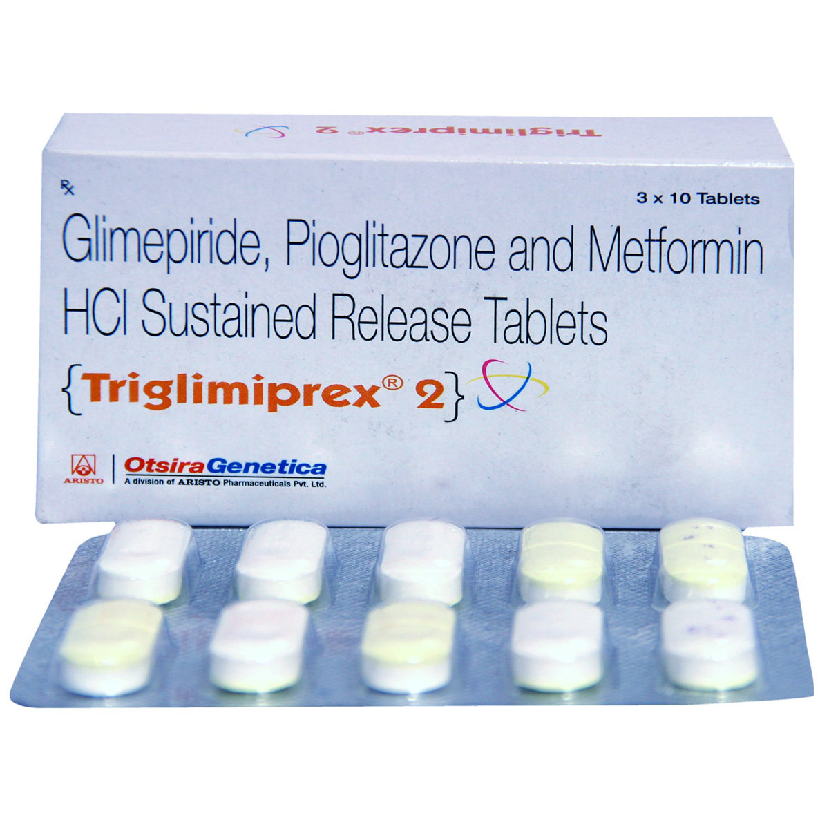Triglimiprex 2 Tablet 10's, Pack of 10 TABLETS Triglimiprex 2 Tablet 10's, Pack of 10 TABLETS