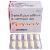 Triglimiprex 2 Tablet 10's, Pack of 10 TABLETS