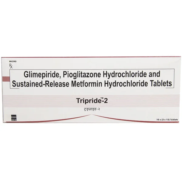 Tripride-2 Tablet 15's