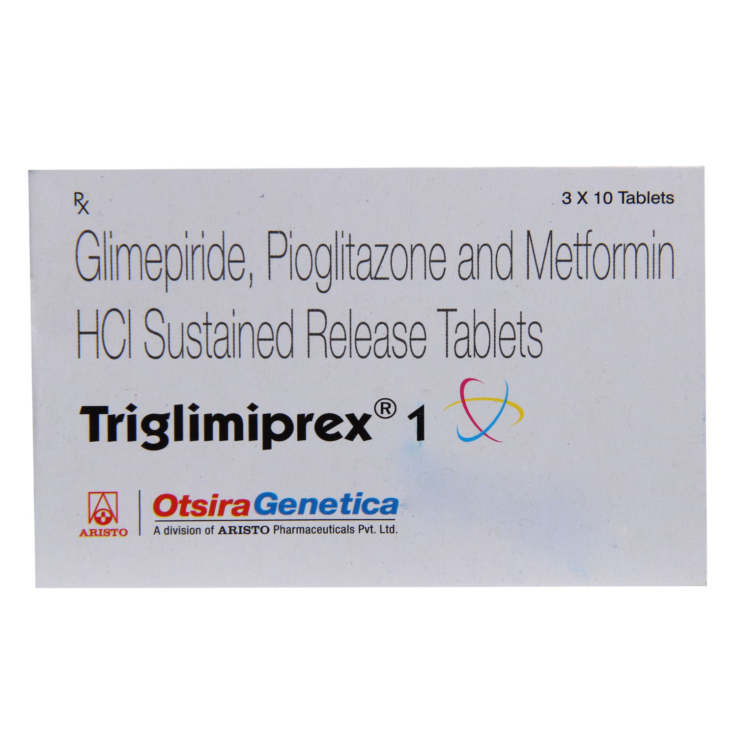 Triglimiprex 1 Tablet 10's, Pack of 10 TABLETS Triglimiprex 1 Tablet 10's, Pack of 10 TABLETS