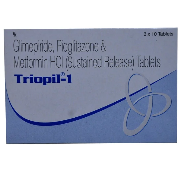 Triopil-1 Tablet 10's, Pack of 10 TABLETS