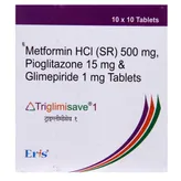 Triglimisave 1 Tablet 10's, Pack of 10 TABLETS