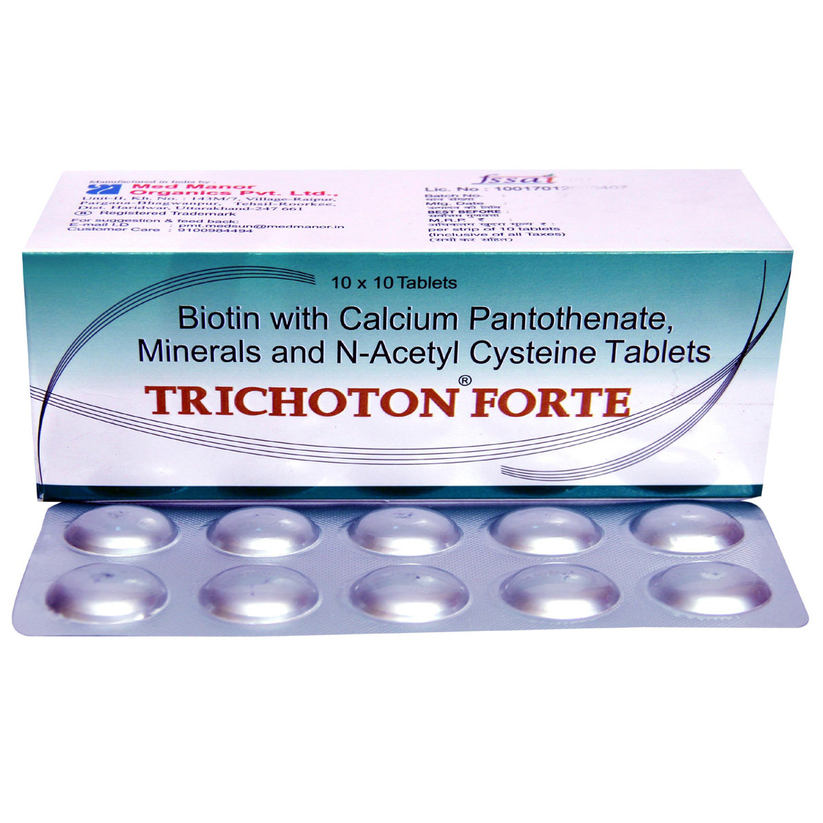 Trichoton Forte Tablet 10's, Pack of 10 Trichoton Forte Tablet 10's, Pack of 10