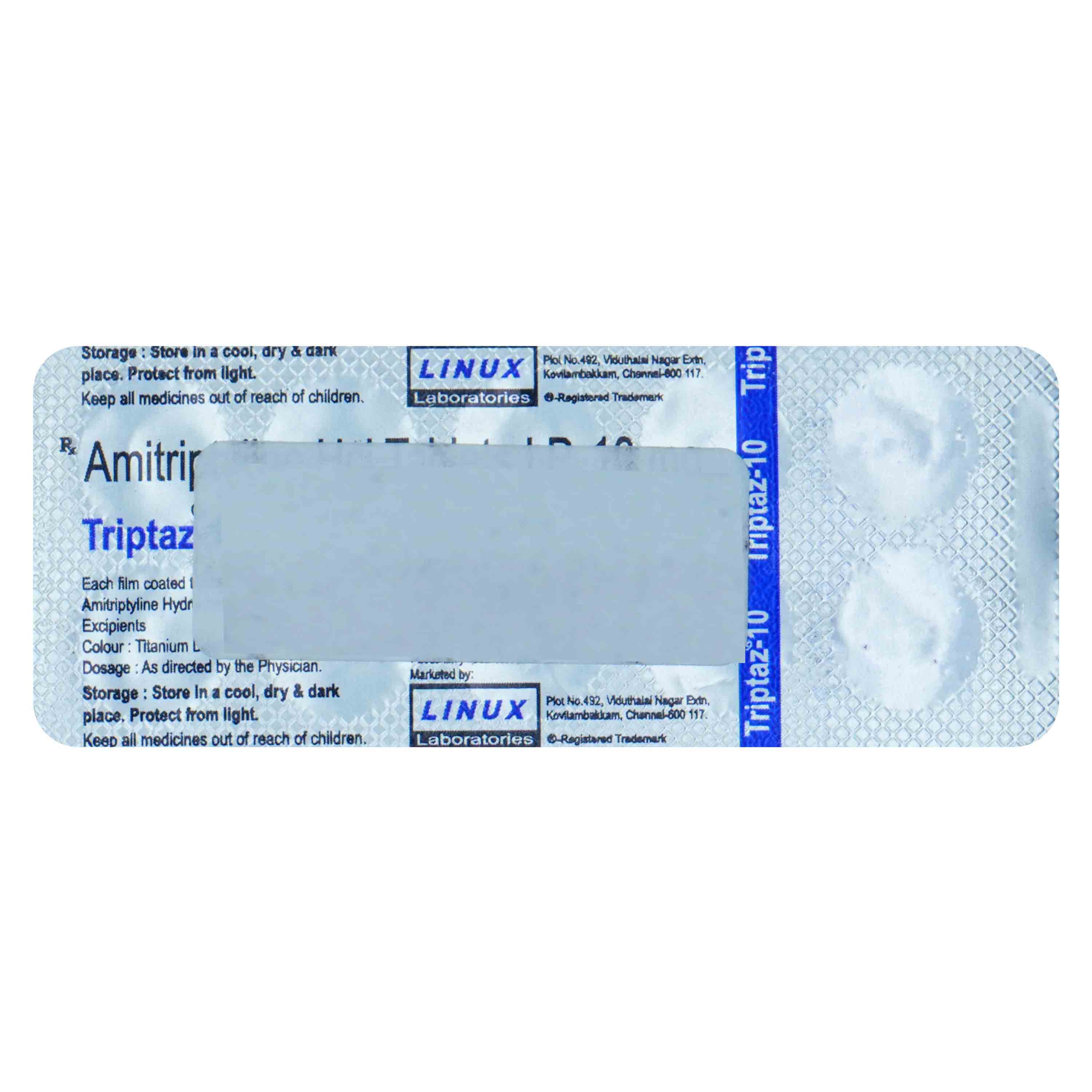 Buy Triptaz 10 Tablet 10's Online