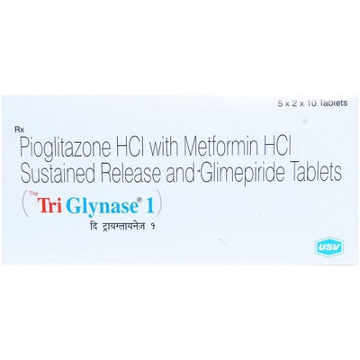 Tri Glynase 1 Tablet 10's, Pack of 10 TABLETS