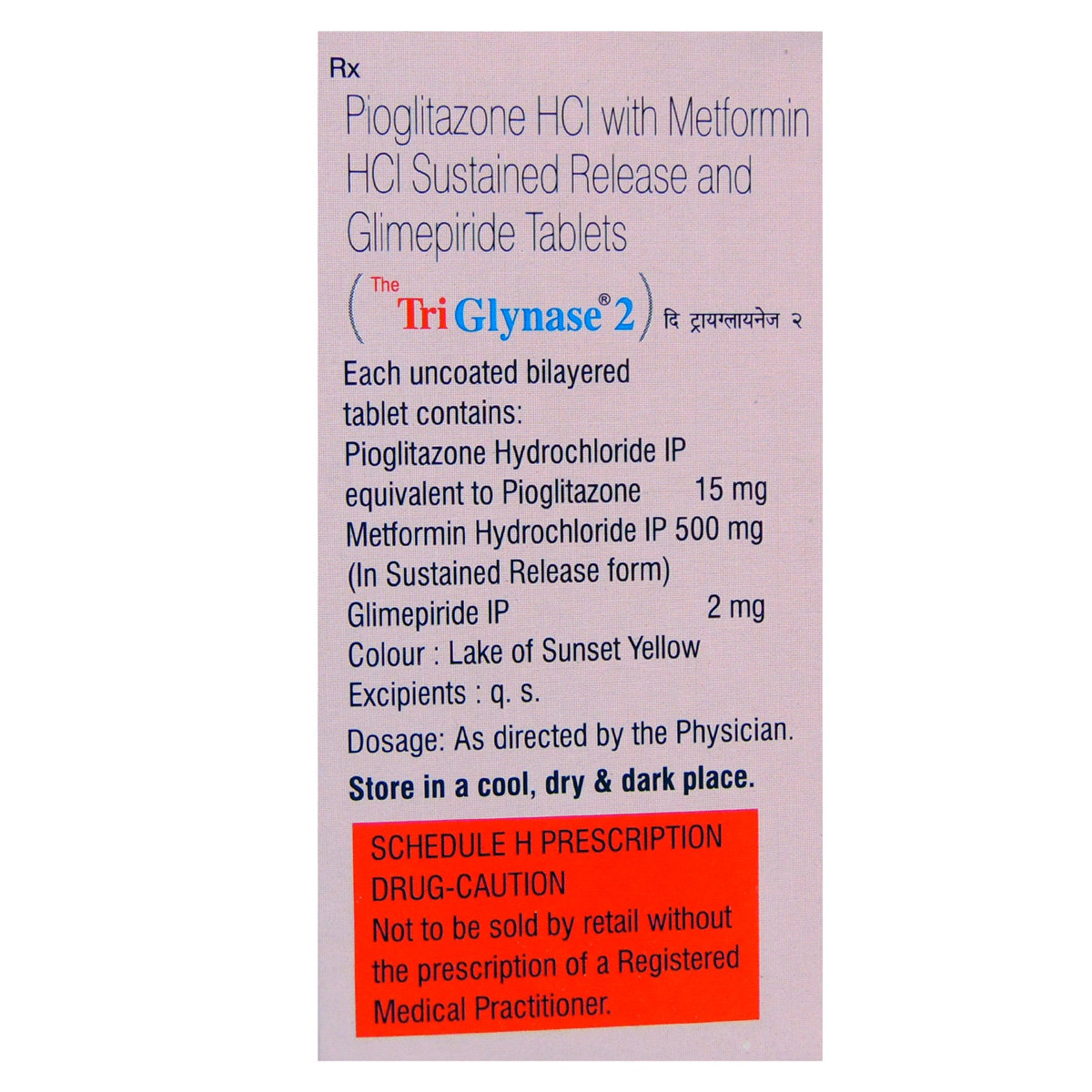 Triglynase 2 Tablet 10's, Pack of 10 Triglynase 2 Tablet 10's, Pack of 10