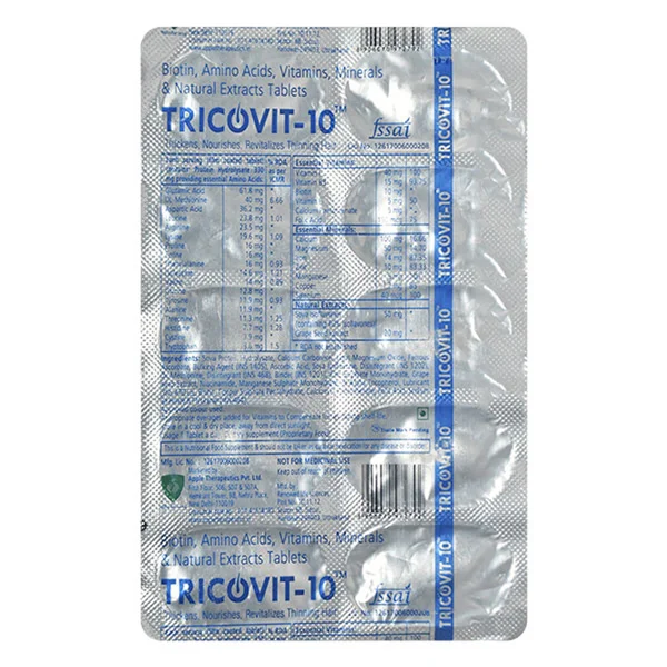 Tricovit 10 mg Tablet 10's, Pack of 10