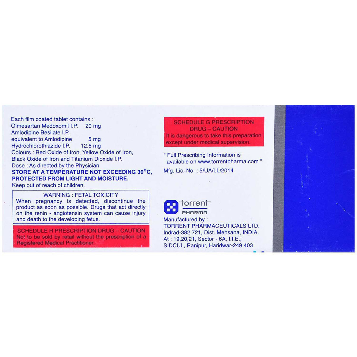 Tri-Olmetor 20 Tablet 10's Price, Uses, Side Effects, Composition ...