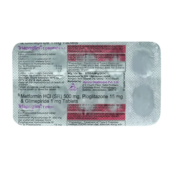 TRIAPRIGLIM 1MG TABLET