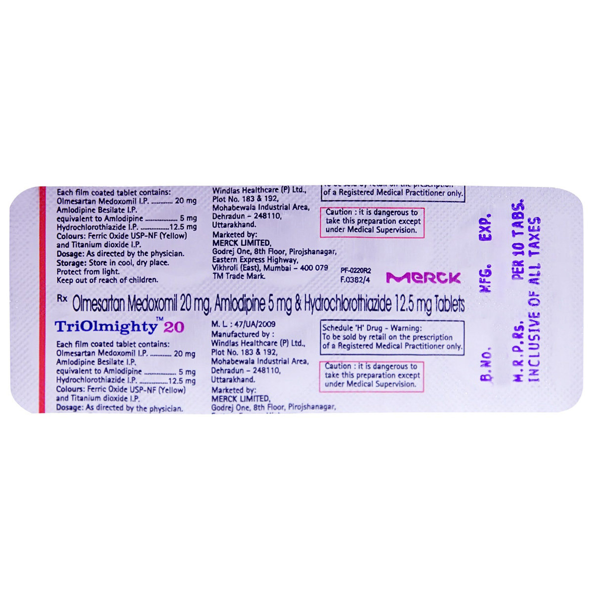 Triolmighty 20 Tablet 10's, Pack of 10 TABLETS Triolmighty 20 Tablet 10's, Pack of 10 TABLETS