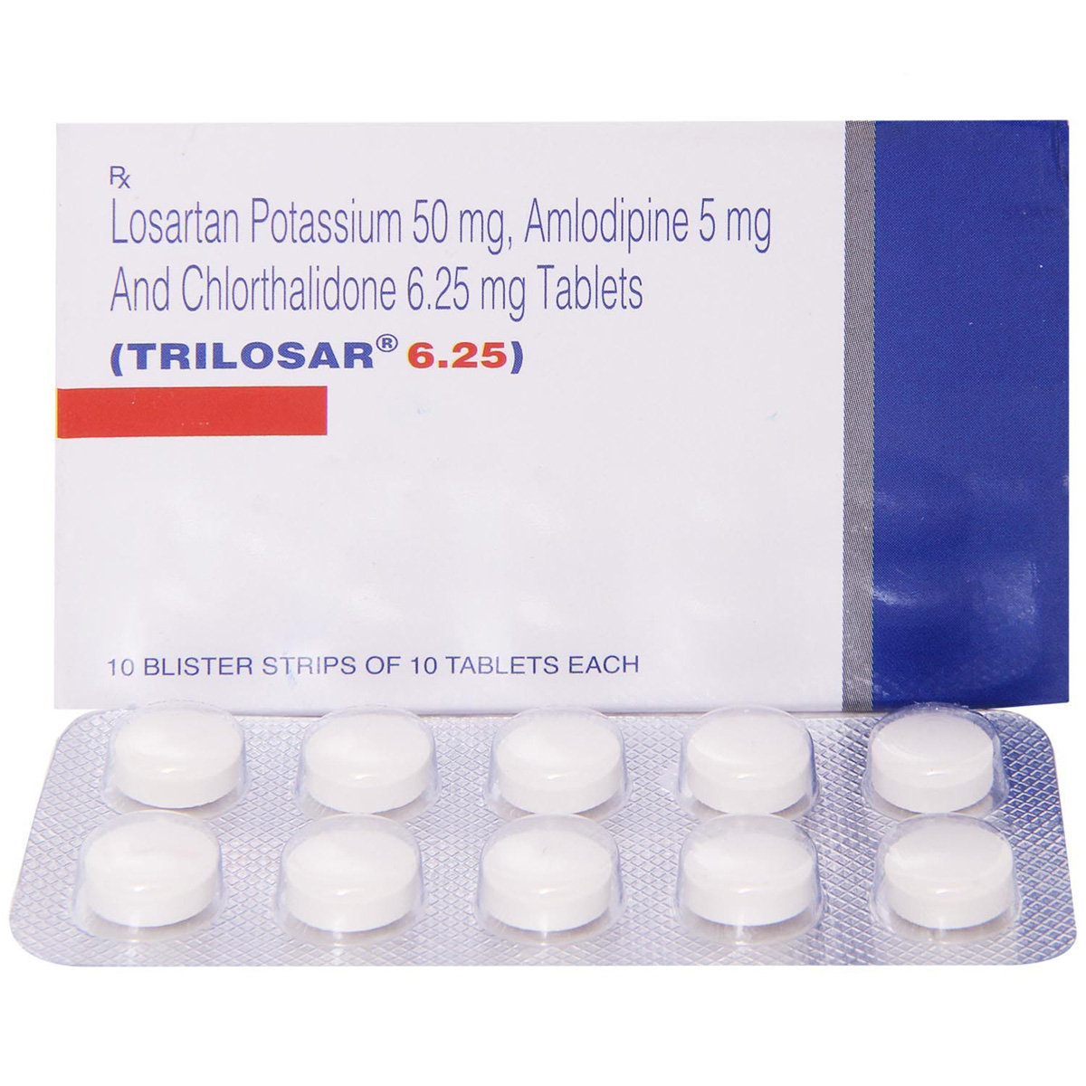 Trilosar 6.25 Tablet 10's, Pack of 10 TABLETS Trilosar 6.25 Tablet 10's, Pack of 10 TABLETS