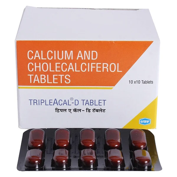 Triple A Cal-D Tablet 10's, Pack of 10