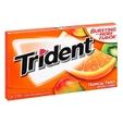Trident Sugarfree Gum Tropical Twist Stick, 14 Count