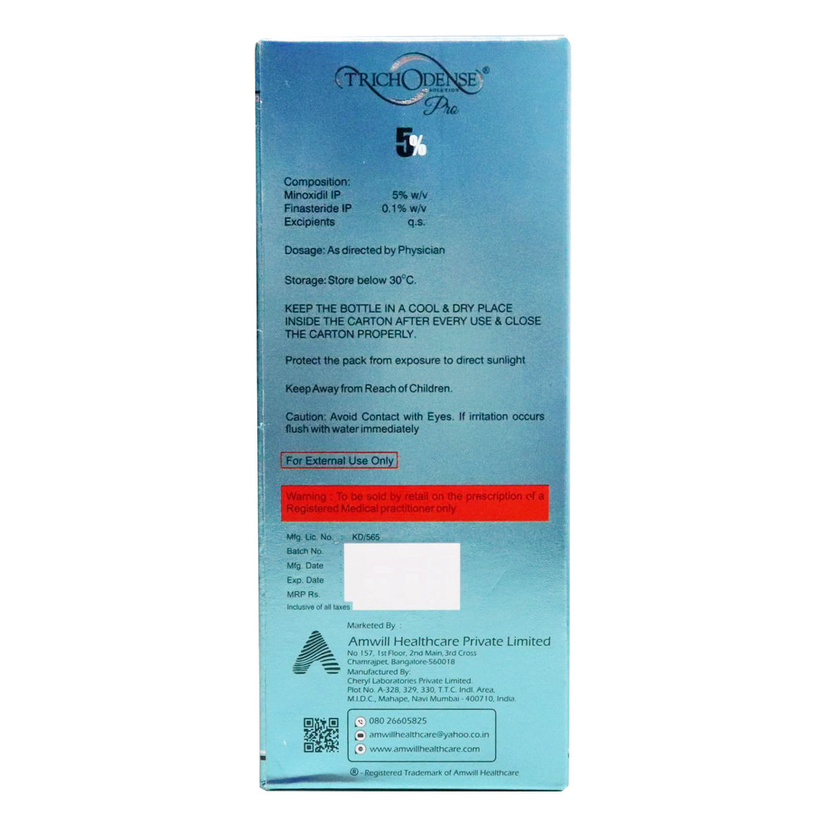 Trichodense 5% Solution 60 ml, Pack of 1 SOLUTION Trichodense 5% Solution 60 ml, Pack of 1 SOLUTION