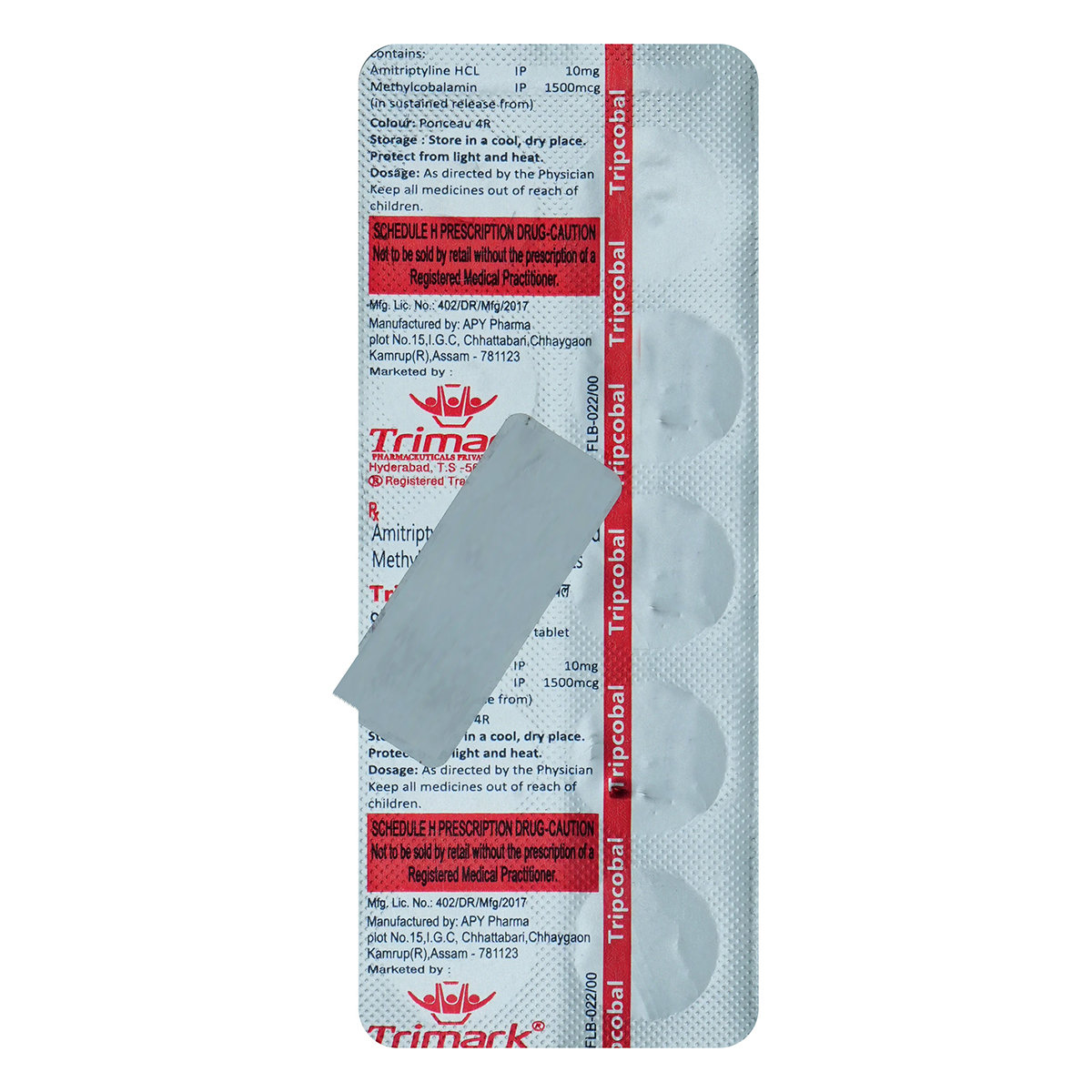 Tripcobal Tablet 10's, Pack of 10 TABLETS Tripcobal Tablet 10's, Pack of 10 TABLETS