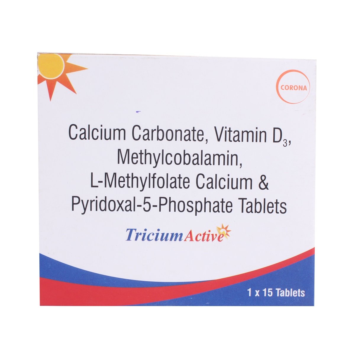 Tricium Active Tablet 15's, Pack of 15 Tricium Active Tablet 15's, Pack of 15