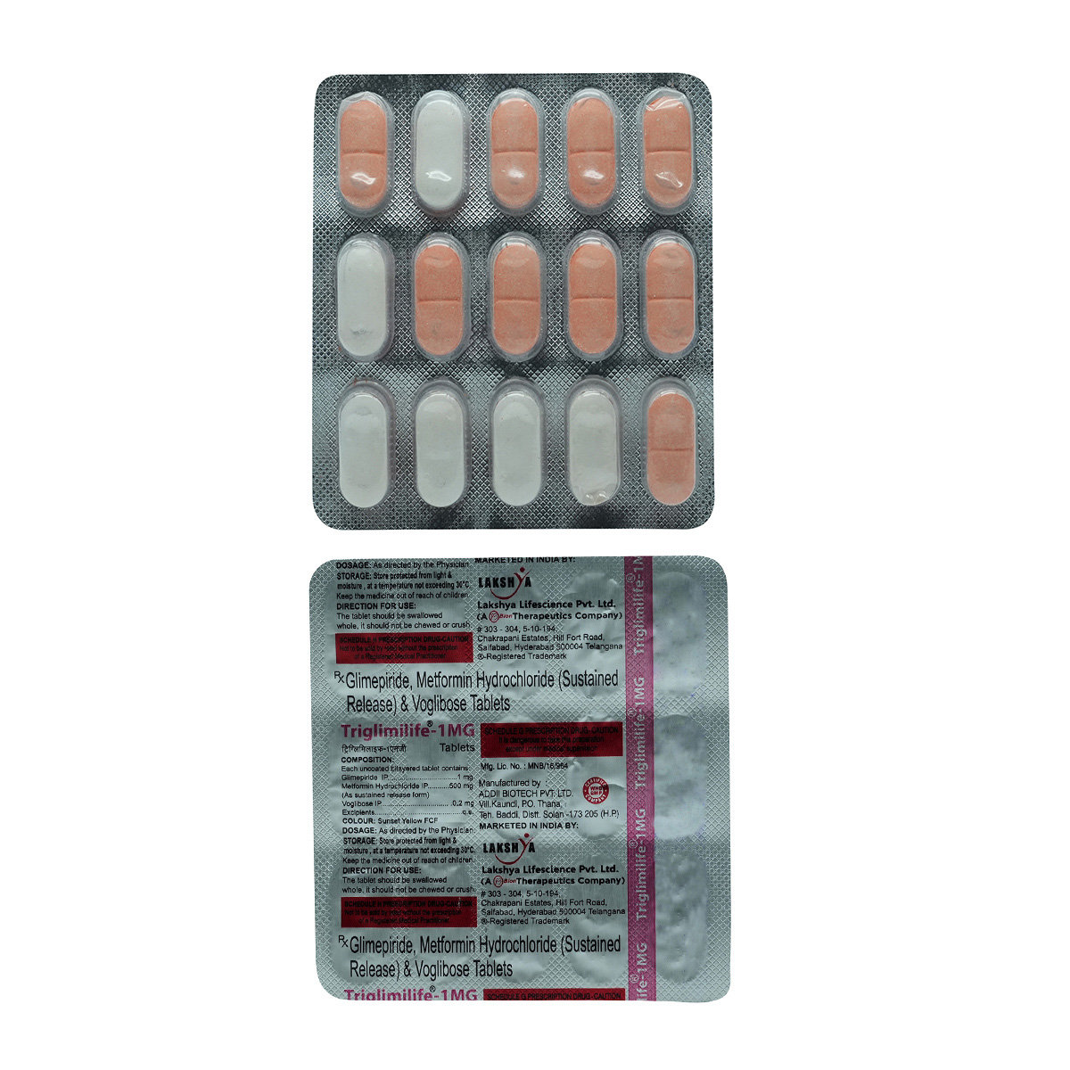 Triglimilife 1 Tablet 15's, Pack of 15 TabletS Triglimilife 1 Tablet 15's, Pack of 15 TabletS