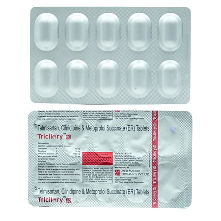 Tricilory 50/10/40 mg Tablet 10's