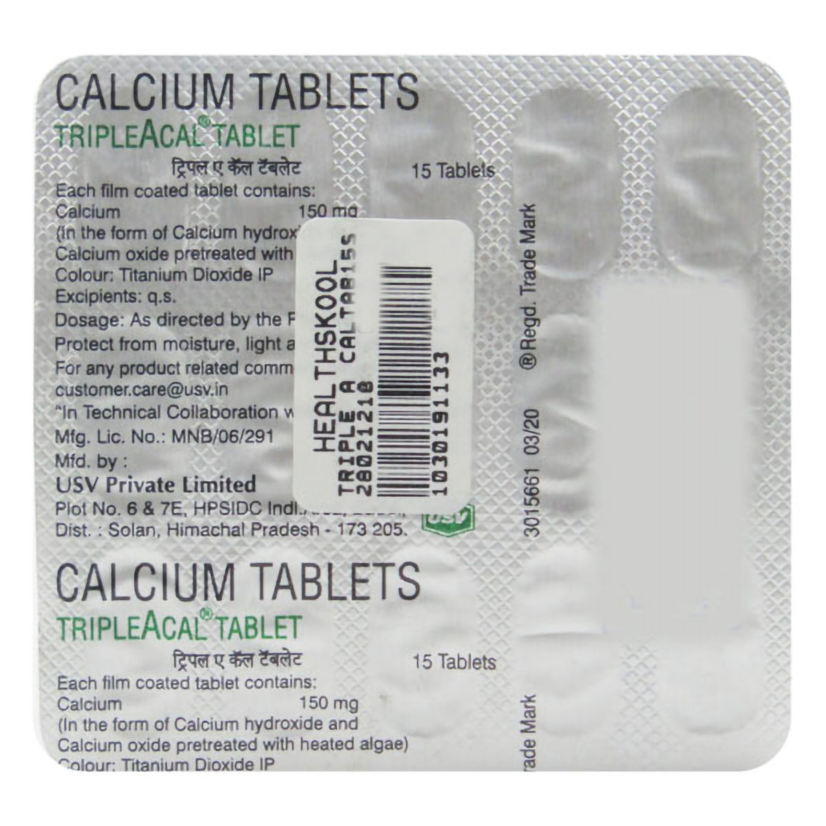 Tripleacal Tablet Uses, Benefits, Price Apollo Pharmacy