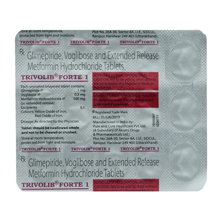 Trivolib Forte 1 Tablet 15's