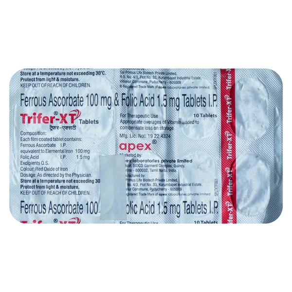 Trifer-XT Tablet 10's, Pack of 10 TabletS
