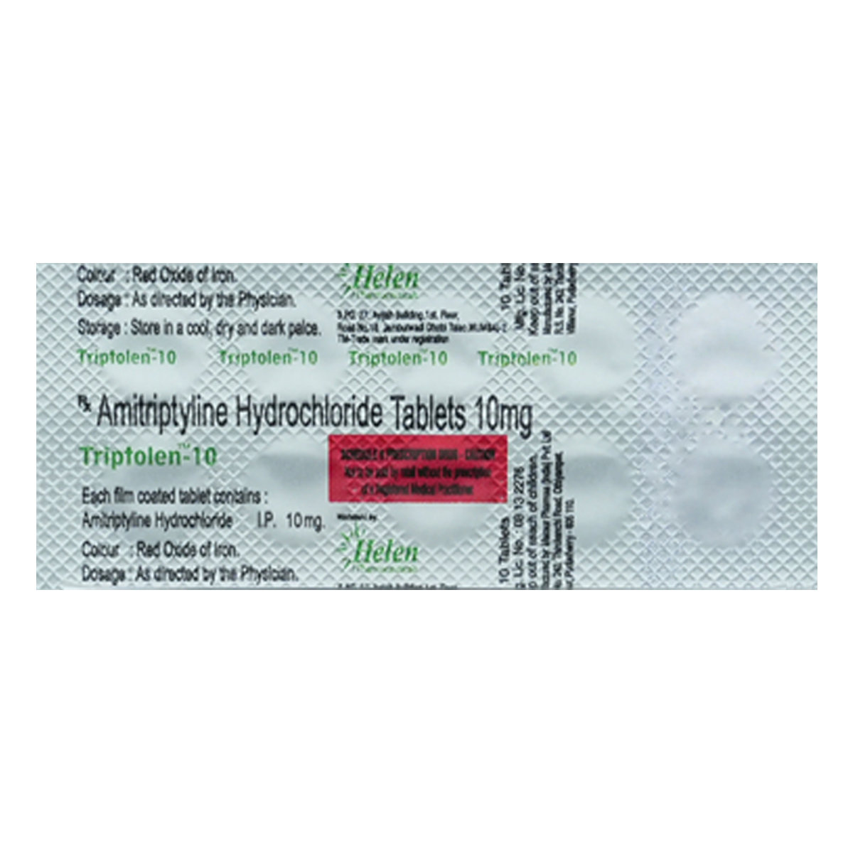 Triptolen 10 Tablet 10's, Pack of 10 TabletS Triptolen 10 Tablet 10's, Pack of 10 TabletS