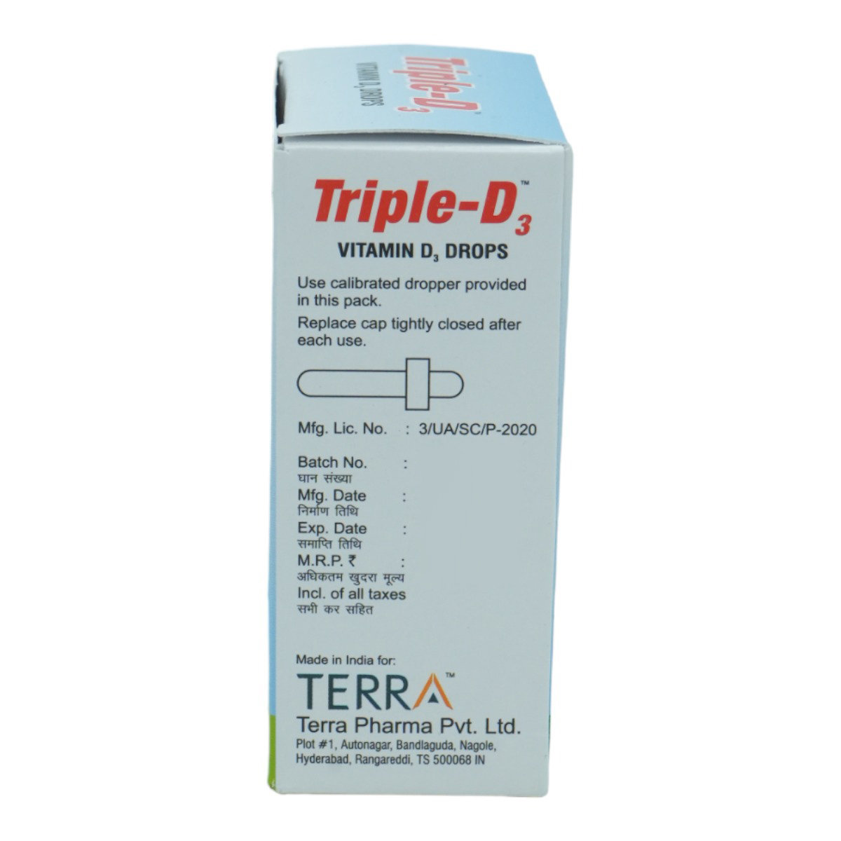 Triple-D3 Drops 30 ml, Pack of 1 Triple-D3 Drops 30 ml, Pack of 1