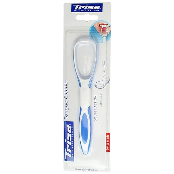 Trisa Double Action Tongue Cleaner, 1 Count, Pack of 1