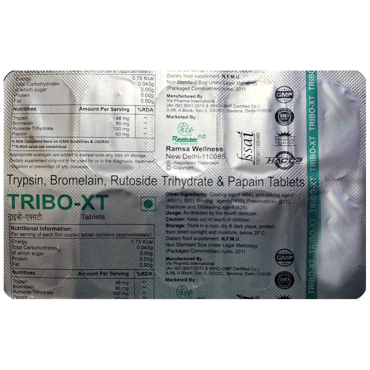 Tribo-XT Tablet 10's Tribo-XT Tablet 10's