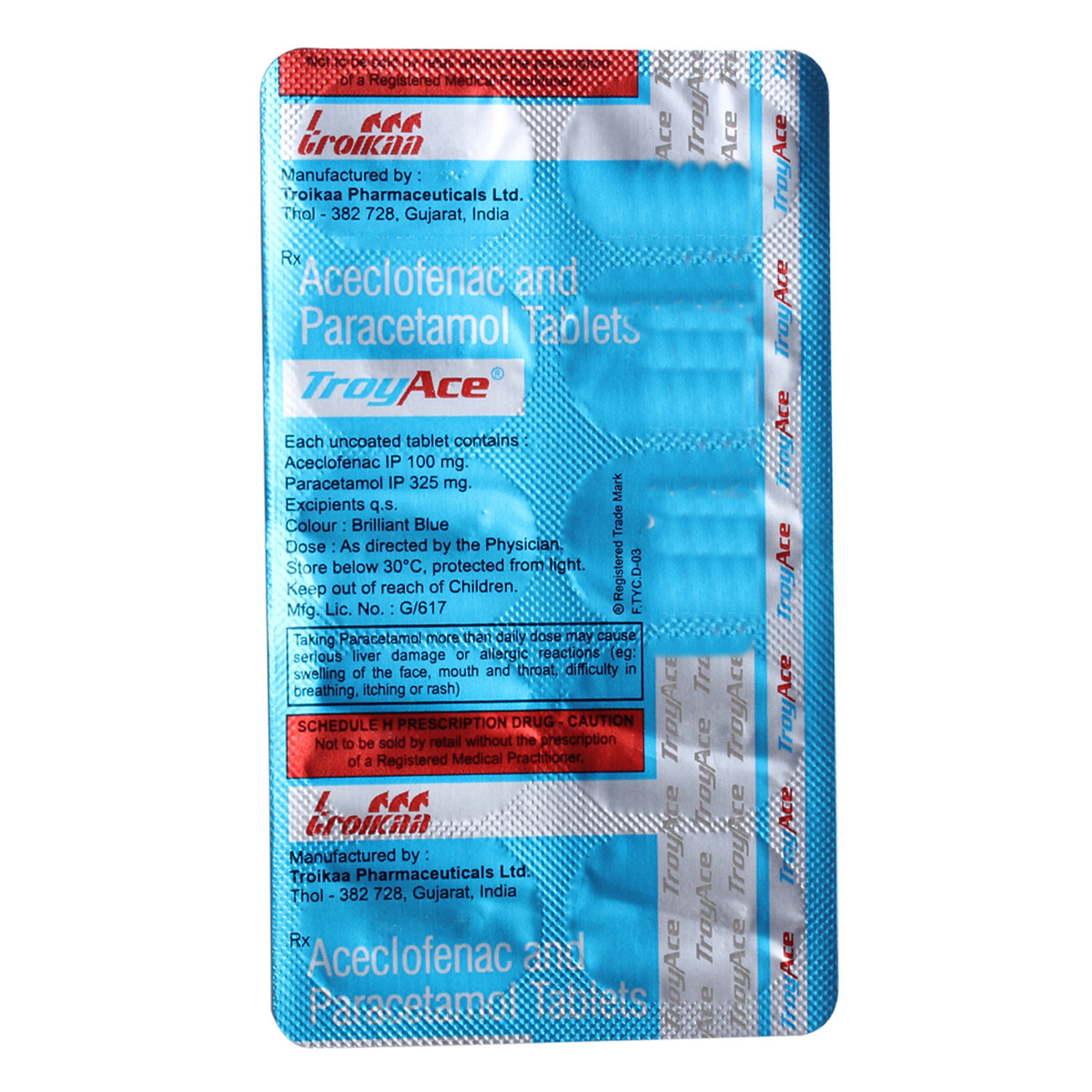 Troyace Tablet 10's, Pack of 10 TABLETS Troyace Tablet 10's, Pack of 10 TABLETS