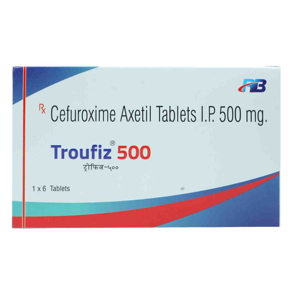 Troufiz 500 mg Tablet 6's, Pack of 6 TabletS Troufiz 500 mg Tablet 6's, Pack of 6 TabletS