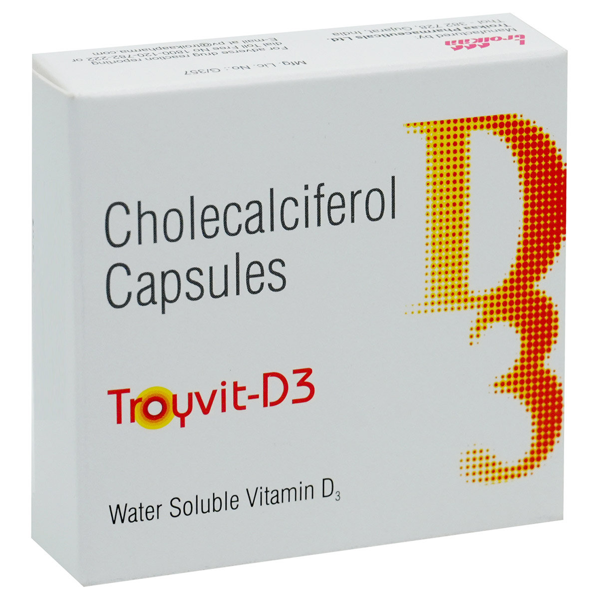 Troyvit-D3 Capsule 8's, Pack of 8 Troyvit-D3 Capsule 8's, Pack of 8