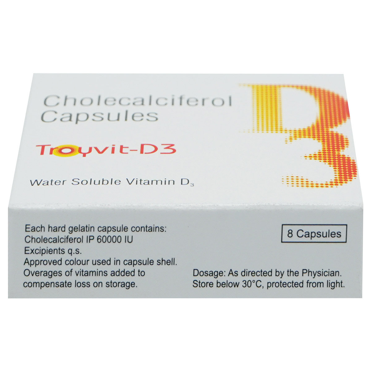 Troyvit-D3 Capsule 8's, Pack of 8 Troyvit-D3 Capsule 8's, Pack of 8