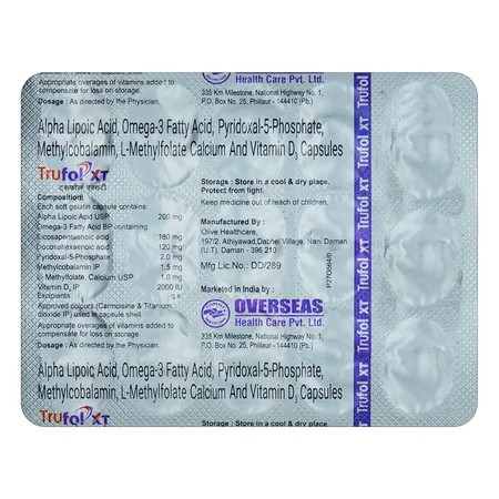 Trufol-XT Capsule 15's