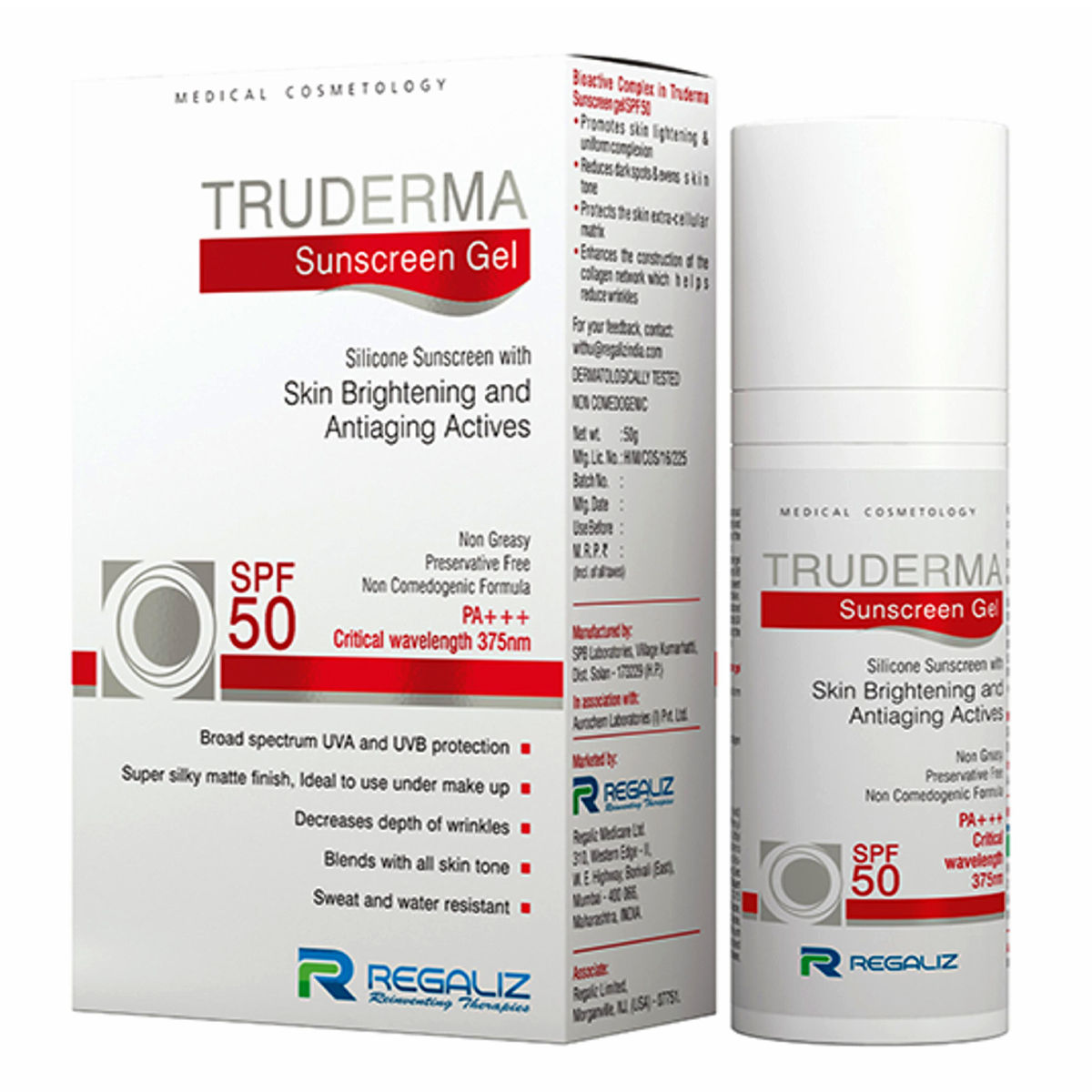 Buy Truderma Spf 50 Sunscreen Gel 50 gm Online