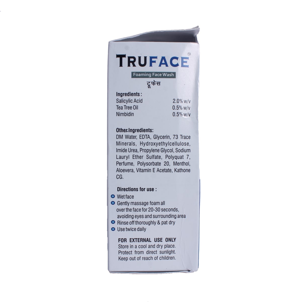 Truface Foaming Face Wash 60 ml | Salicylic Acid, Tea Tree Oil, Nimbidin | For Mild To Moderate Acne, Pack of 1 Truface Foaming Face Wash 60 ml | Salicylic Acid, Tea Tree Oil, Nimbidin | For Mild To Moderate Acne, Pack of 1